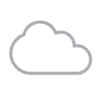 Graues Wolken-Icon